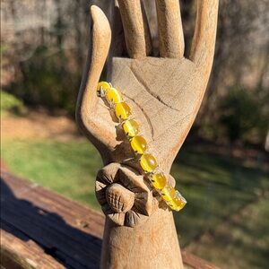 Vintage Avon Golden Yellow Moon Glow Bracelet